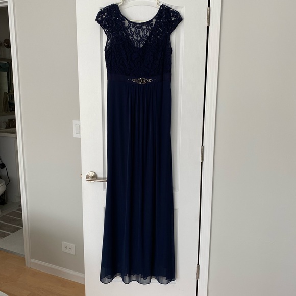 Adrianna Papell Lace Chiffon Dress - Picture 2 of 6